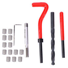 20Pcs Thread Repair Kit, Stainless Steel M8x1 Rethreading Tap Set for Female Thread Repairing Accessory Assortment Kit, Sturdy and Durable for Auto Parts, Air Separation Equipment, Radiators, etc