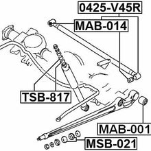 Mr112891 - Arm Bushing (for the Rear Suspension) For Mitsubishi - Febest