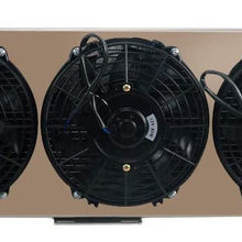 OzCoolingParts New Designs 91-01 Jeep XJ YJ Radiator Fan Shroud Kits, 3 Row Core Aluminum Radiator + 3 x 9" Fan w/Shroud for 1991-2001 Jeep Cherokee Comanche XJ YJ, 6 Cylinder L4 L6 2.5 4.0