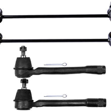 ECCPP Sway Bar Link Kit 2006 2007 2008 2009 2010 2011 For Kia Rio 2006 2007 2008 2009 2010 2011 For Kia Rio5 - Front Sway Bar End Links Outer Tie Rod Ends