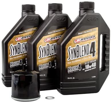 TUSK Yamaha Grizzly/Rhino/Wolverine/Viking 4-Stroke Oil Change Kit Synthetic Blend 10W-40