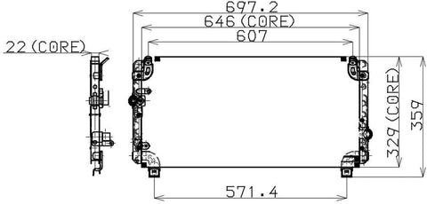 Denso 477-0534 Condenser