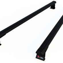 Vantech USA Black Transit Connect J1000 bolt-on ladder roof rack 50" bars