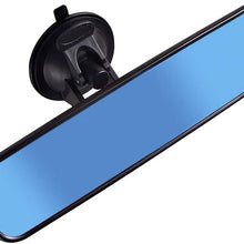 Heart Horse Anti Glare Rear View Mirror, Suction Cup Universal Rearview Mirror for Car Truck, Adjustable Interior Windshield Blue Mirror Reduce Blind Spot (Anti-Glare, 9.65'')