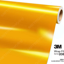 3M 1080 G15 GLOSS BRIGHT YELLOW 3in x 5in (SAMPLE SIZE) Car Wrap Vinyl Film