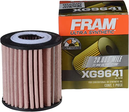 FRAM Filtro de aceite de repuesto ultra sintético para automóviles, diseñado para cambios de aceite sintético que duran hasta 20 K millas, XG9641 (paquete de 1)