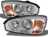 For Chevy Malibu OE Replacement Chrome Bezel Headlights Driver/Passenger Head Lamps Pair New