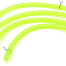 uxcell 4 Pcs 4.5mm Inner Dia Motorcycle Petrol Hose Oil Fuel Line Tube with Clamps Yellow