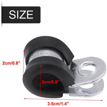 SANON Car Fuel Pipe Rubber Pad Clamp10Pcs (6mm) Fuel Line Clamps 3/8 Rubber Cushion Clamp