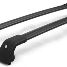 Lequer Crossbar Cross Bars Fits for Hyundai Palisade 2020 2021 Roof Rack Baggage Rail Luggage Carrier Black