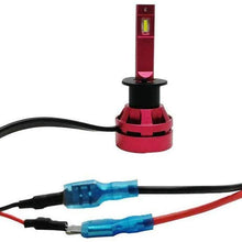 Foonee 2pc H1 LED Headlight Replacement Male Plug Single Diode Converter Wiring Connecting Lines for LED Headlights Bulb Conversion (H1 H3 Converter Wiring)