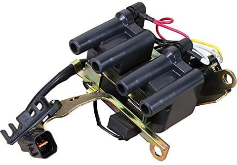 AIP Electronics Premium Ignition Coil Pack Compatible Replacement For 1989-1995 Dodge Eagle Hyundai Mitsubishi Plymouth 2.0 Oem Fit C114