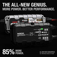 NOCO GENIUSPRO25, 25-Amp Fully-Automatic Professional Smart Charger, 6V, 12V and 24V Battery Charger, Battery Maintainer, Power Supply, and Battery Desulfator with Temperature Compensation