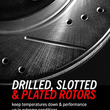 Power Stop K1714-26 Front Z26 Carbon Fiber Brake Pads with Drilled & Slotted Brake Rotors Kit