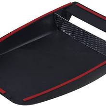 Aumo-mate Universal Car Air Flow Intake Hood Scoop Turbo Bonnet SUV Vent Cover 10x7x1 inches