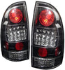 Spyder 5007919 Toyota Tacoma 05-15 LED Tail Lights (not compatible with factory equipped led tail lights) - Signal-3157(Not Included) ; Parking-LED ; Reverse-921(Not Included) - Black (Black)