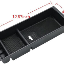 Oceson Center Console Armrest Insert Organizer ABS Tray Pallet Storage Box Container with USB Hole for Ford F150 2015 2016 2017 2018 2019 2020