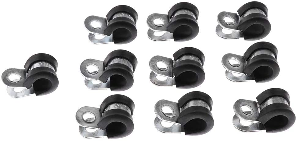 10Pcs 10Mm Engine Fuel Injection Hose Clamp Clip For Motorcycles