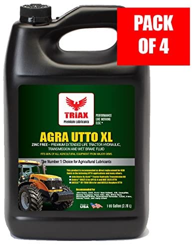 Triax Agra UTTO XL Synthetic Blend Premium Tractor Hydraulic & Transmission Oil - Extreme Performance - Replaces Most OEM Fluids (1 x 5 GAL Pail)