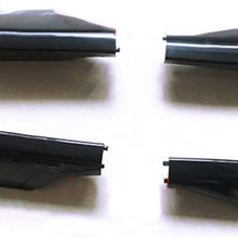 HIGH FLYING 4PCS Car Roof Rails Rack End Cap Protection Cover Shell for Toyota Prado FJ120 J120 2003-2009 (Black)