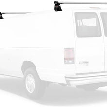 Vantech Aluminum H3 Rack 2 Bar System for a Ford Econoline 1992-On Black