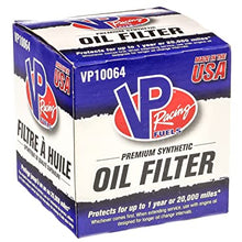 VP Racing 20,000 Mile Premium Full Synthetic Oil FilterVP10064, Fits Buick, Cadillac, Chevrolet and GMC,