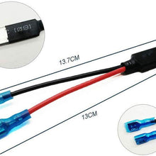 Foonee 2pc H1 LED Headlight Replacement Male Plug Single Diode Converter Wiring Connecting Lines for LED Headlights Bulb Conversion (H1 H3 Converter Wiring)