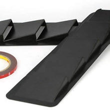 YJXUSHYQ Hood Intake Panel Hood Vents Air Flow Intake Hood for F o r d Self-Adhesive Louver Window Cooling Panel Carbon Fiber 2pcs Universal