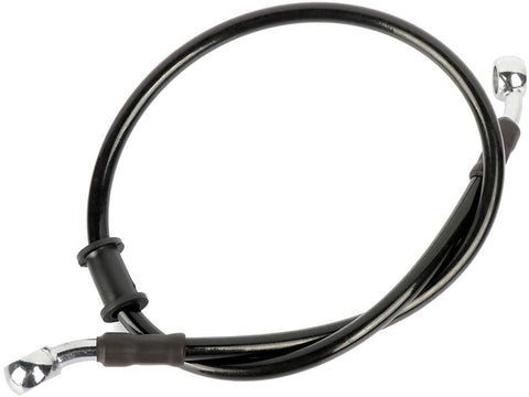 ZENITHKE black Motorcycle Braided Steel Brake Clutch Oil Hoses Line Pipe (Oil Hose Length 60CM)