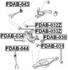 FEBEST FDAB-031 Rear Control Arm Bushing Assembly