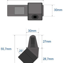 Misayaee Rear View Back Up Reverse Parking Camera in License Plate Lighting Night Version (NTSC) for Corvette Aveo Cruze Trailblazer Opel Mokka Cadillac CTS SRX