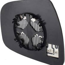 Replacement Pair Set Side View Mirror Glass & Bases Heated Compatible with 15-17 Murano 14-18 Rogue 17-18 Pathfinder 963664BA1A 963654BA1A