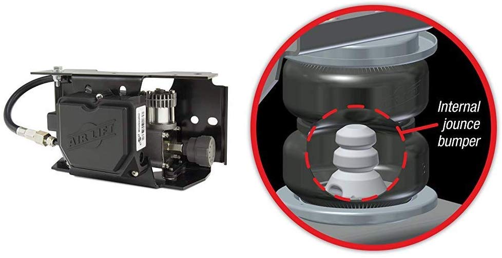 Air Lift 25980EZ 25980EZ-2nd w Mobile App WirelessOne 2nd Generation EZ Mount + Lift 88338 LoadLifter 5000 Ultimate Air Springs for 2011-2019 Chevy Silverado/GMC Sierra 2500HD/3500HD RWD/4WD