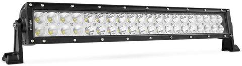 LED Light Bar Nilight 22Inch 120W Curved Spot Flood Combo LED Driving Lamp Off Road Lights LED Work Light for Trucks Boat Jeep Lamp,2 Years Warranty
