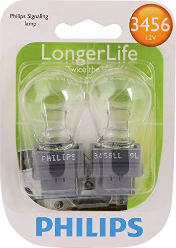 Philips 3456 LongerLife Miniature Bulb, 2 Pack