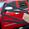 Motorup America Carbon Fiber License Plate Frame (Pack of 2) Best for Front & Rear - Auto Accessories Fits Select Vehicles Car Truck Van SUV Bumper Cover Tag Holder