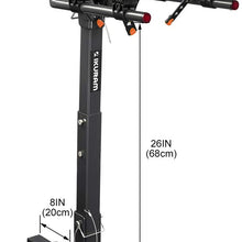 IKURAM 2 Bike Rack Bicycle Carrier Racks Hitch Mount Double Foldable Rack for Cars, Trucks, SUV's and minivans with a 2" Hitch Receiver