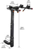 IKURAM 2 Bike Rack Bicycle Carrier Racks Hitch Mount Double Foldable Rack for Cars, Trucks, SUV's and minivans with a 2