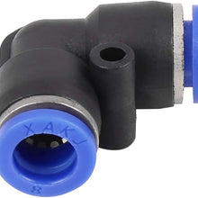 X AUTOHAUX 20pcs Car 8mm L-Shaped 90 Degree Fuel Air Pipe Connectors Hose Fitting Adapters