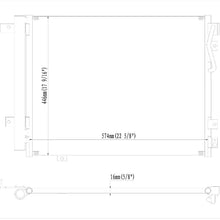 HSY New All Aluminum Material Automotive-Air-Conditioning-Condensers, For 2007-2009 Kia Sorento