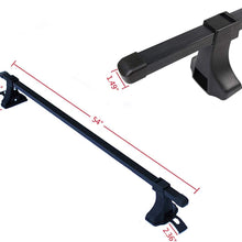 Lizudian 54" Universal Top Roof Rack Cross Bars Luggage for 4 Door Car SUV Truck