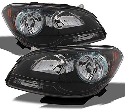 For Chevy Malibu OE Replacement Black Bezel Headlights Driver/Passenger Head Lamps Pair New