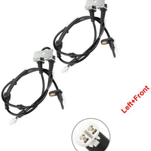 ANGLEWIDE 2 x ABS Wheel Speed Sensors Left+Front Replacement for 2007-2011 Suzuki SX4