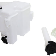Windshield Washer Tank Assembly Compatible with GS300/GS460 06-11 / Lexus IS250/IS350 06-15 W/Pump Cap Inlet and Snsr W/Headlamp Washer Holes