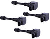Motorhot Pack of 4 Ignition Coil on Plug fit for 02-06 Nissan Altima Sentra X-Trail 2.5L L4 Compatible with UF350 UF-350 C1398