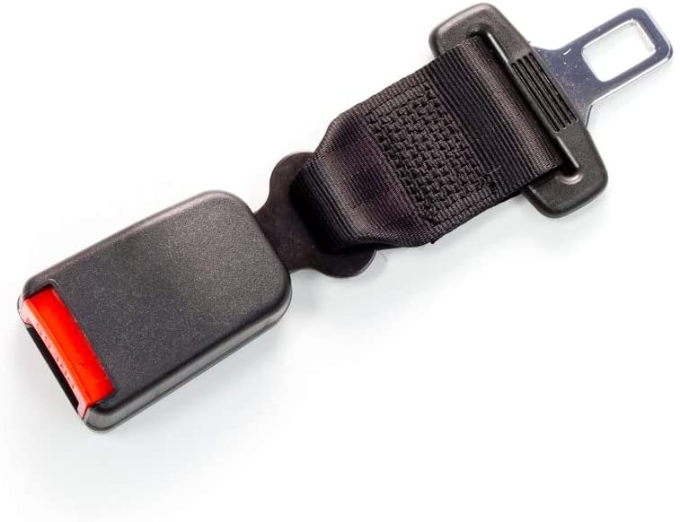 Seat Belt Extender Pros E4 Safety Certified Regular 7 Inch Seatbelt Extender (7/8 Inch Type A Metal Tongue) Click-and-Go to Drive Safely (Black, 1-Pack)