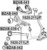 FEBEST BZAB-040 Front Suspension Arm Bushing