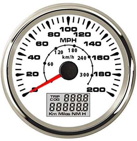 ELING GPS Speedometer Kit 0-200MPH Odometer Trip MeterFor Car Racing Motorcycle 85mm with Backlight