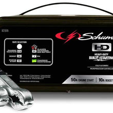 Schumacher SC1305 12V Fully Automatic Battery Charger and 10/50A Engine Starter