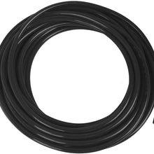 X AUTOHAUX 10 Meter 32.8ft 5mm Inner Dia Universal Polyurethane PU Vacuum Hose Tube Black for Car